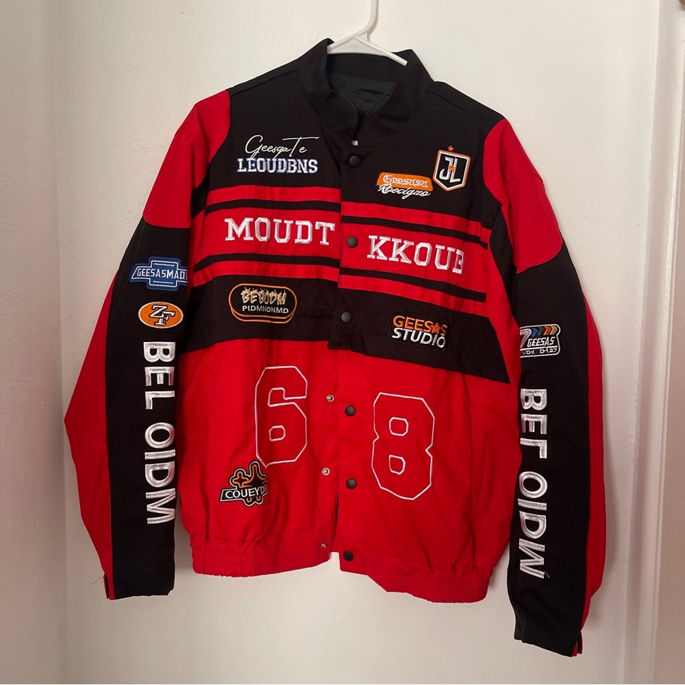 Cool Streets Bomber Jacket - Red (size small)